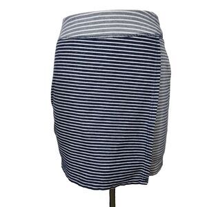 Cato Faux Wrap Skirt Straight Pencil Size Medium Stretch Womens Casual Striped